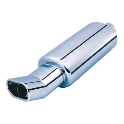 Auto Choice Direct - Exhaust Mufflers - Stainless Steel Upswept Letterbox Back Box - Car Accessories UK