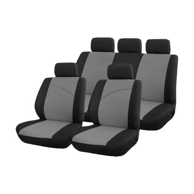 Auto Choice Direct - Seat Covers - 9pc Grey Seat Cover Set - Car Accessories UK