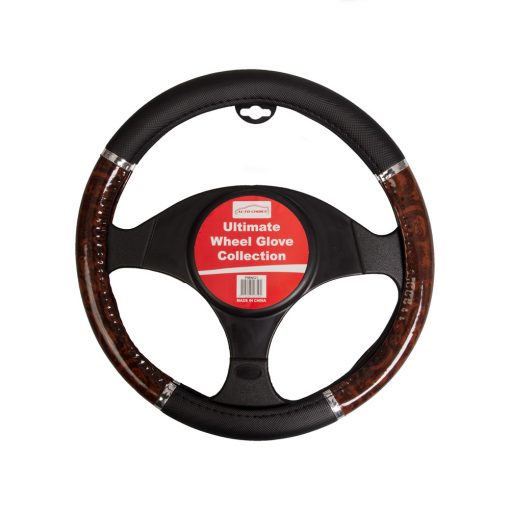 Auto Choice Direct - Steering Wheel Covers - Wood Effect Steering Wheel Cover - Car Accessories UK