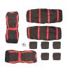 Auto Choice 9pc Red / Black Seat Cover Set – XASC17