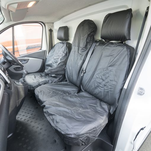 Auto Choice Direct - Seat Covers - Premium Vivaro/Trafic/Talento/NV300 Leather Look Seat Covers - Car Accessories UK