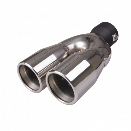Auto Choice Direct - Exhaust Tips - Twin Round Exhaust Tip - Car Accessories UK