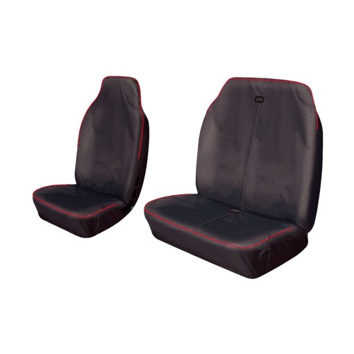 Auto Choice Direct - Premium Series - Van Seat Covers - Red Stripe - Car Accessories UK