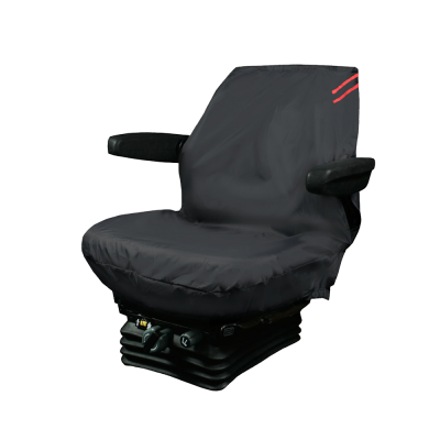 Auto Choice Direct - Premium Series - Tractor Seat Cover - Red Detailing - Car Accessories UK