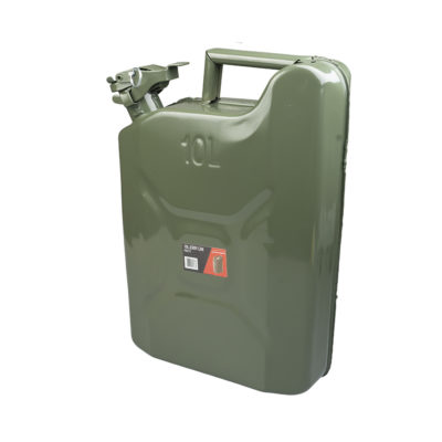 Auto Choice Direct - Fuel Accessories - 10L Metal Jerry Can - Car Accessories UK
