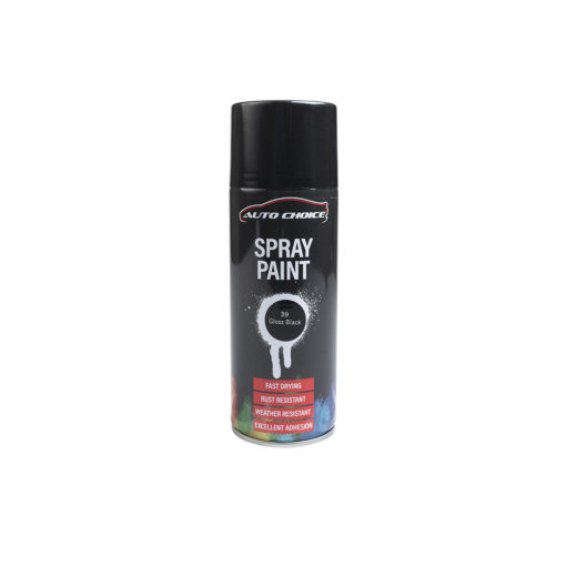 Auto Choice Direct - Gloss Black Spray Paint - Car Accessories UK