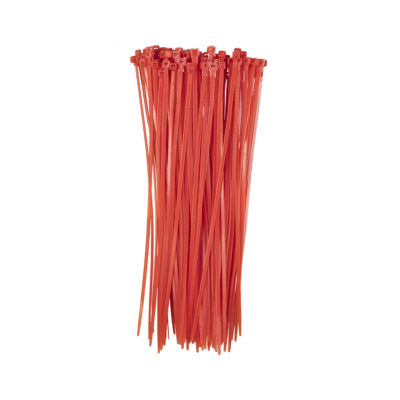 Auto Choice Direct - Cable Ties - 200mm x 2.5mm Red Cable Ties (Pack of 100) - Car